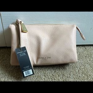 NWT Olivia Joy blush pink wristlet-clutch